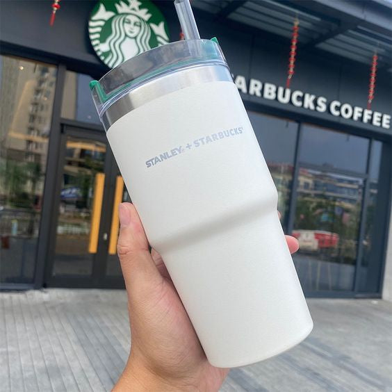 Stanley + Starbucks Tumbler with Lid and Straw, 20oz - imane Habibi