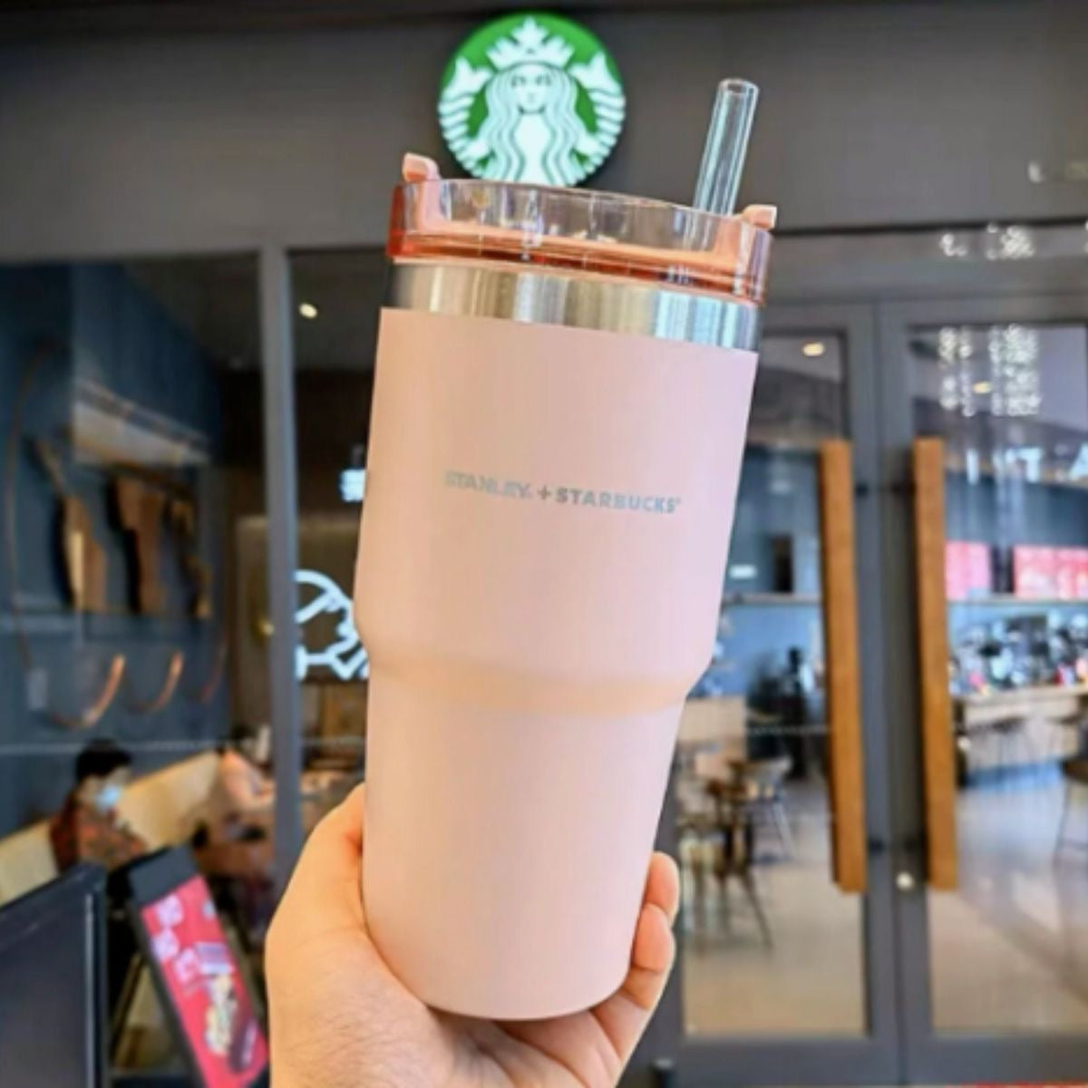 Stanley + Starbucks Tumbler with Lid and Straw, 20oz - imane Habibi