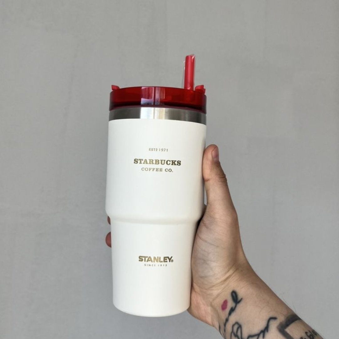 Stanley + Starbucks Tumbler with Lid and Straw, 20oz - imane Habibi