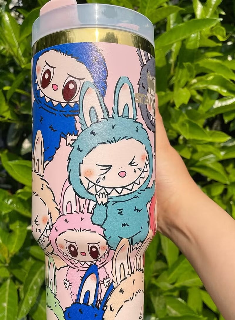 Stanley Adventure Quencher H2.0 FlowState Tumbler 40oz - Limited Edition (Labubu, Stitch, Hello Kitty) | Insulated Stainless Steel Cup | Eco-Friendly Water Bottle | UAE Free Shipping - imane Habibi