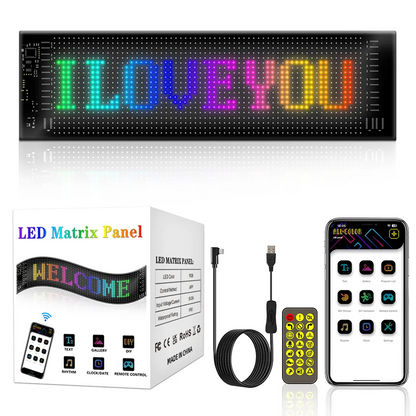 LED Display Screen for Car - Flexible RGB Sign for Events & Promotions