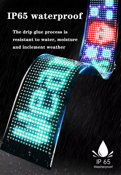 LED Display Screen for Car - Flexible RGB Sign for Events & Promotions