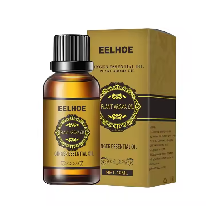 EELHOE Belly Drainage Ginger Oil - Massage Oil for Arms, Thighs, and Stomach