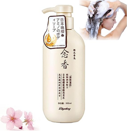 Sakura Natural Ingredients Hair Growth Shampoo - Promotes Thicker, Shiny Hair, 300ml