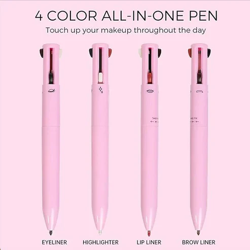 4-in-1 Makeup Pencil - Versatile Brow, Eye, Lip, and Highlighter Pen