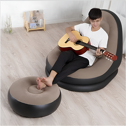 🛋️ Inflatable Single Sofa – Portable, Ergonomic, and Comfortable for Relaxing Anywhere 🌟