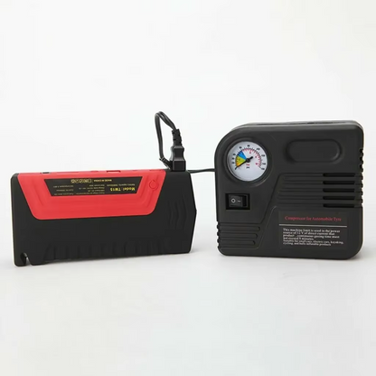 50800mAh Car Jump Starter with Air Compressor - 600A Emergency Battery Booster Charger