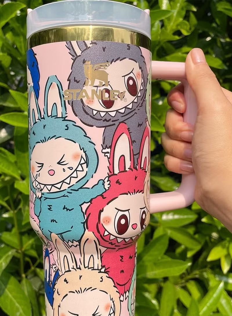 Stanley Adventure Quencher H2.0 FlowState Tumbler 40oz - Limited Edition (Labubu, Stitch, Hello Kitty) | Insulated Stainless Steel Cup | Eco-Friendly Water Bottle | UAE Free Shipping - imane Habibi