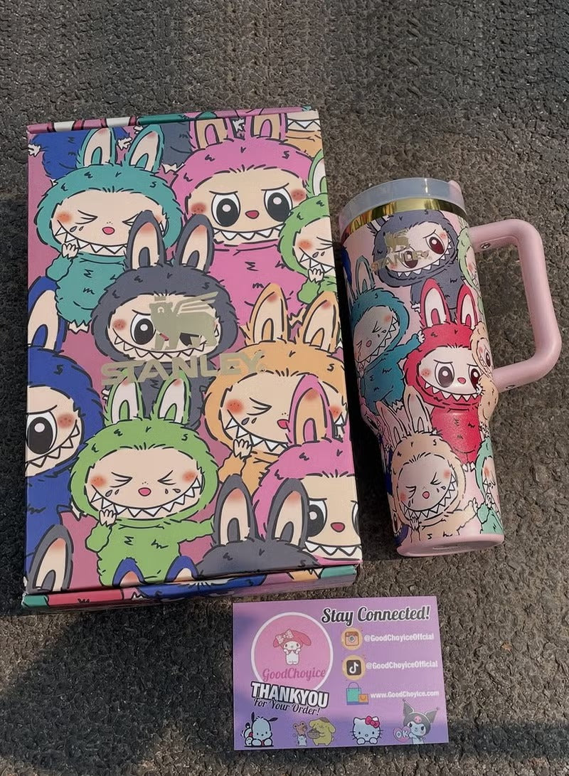 Stanley Adventure Quencher H2.0 FlowState Tumbler 40oz - Limited Edition (Labubu, Stitch, Hello Kitty) | Insulated Stainless Steel Cup | Eco-Friendly Water Bottle | UAE Free Shipping - imane Habibi